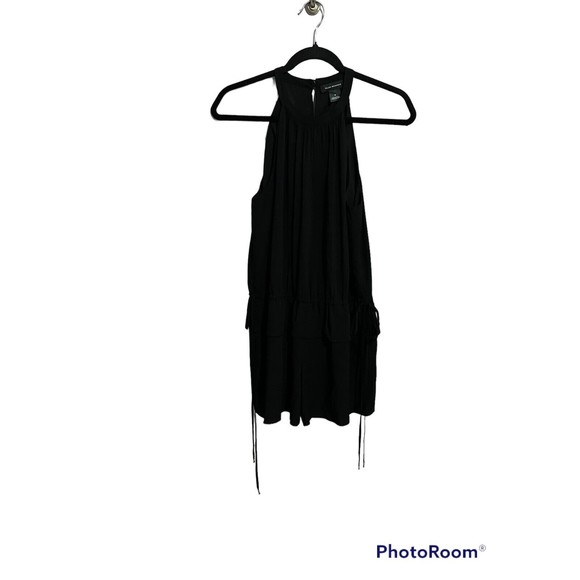 Club Monaco Black Cinched Sleeveless Romper - Picture 3 of 9